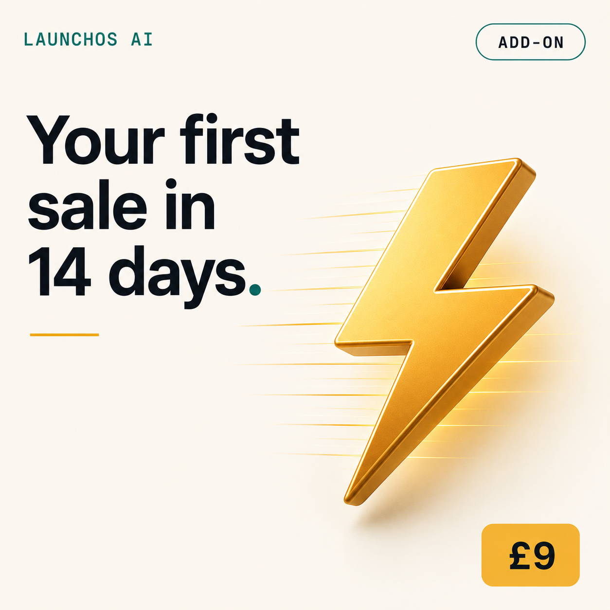 First Sale Sprint (Add-on)